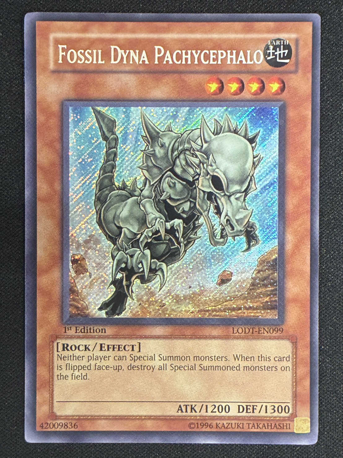 フォッシル・ダイナ パキケファロ/Fossil Dyna Pachycephalo　1st Edition【シークレット】[LODT-EN099]〔他言語版〕