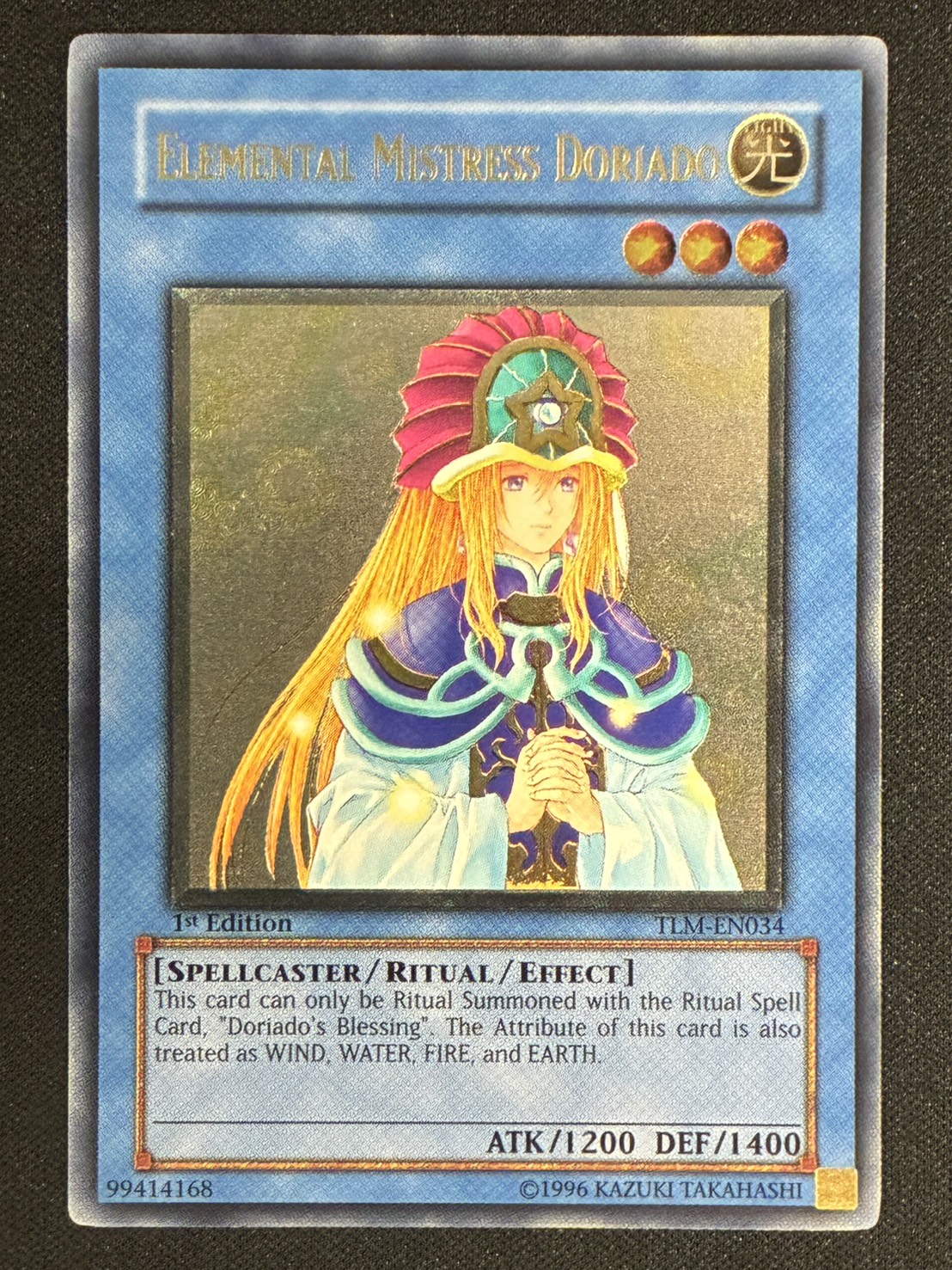 精霊術師 ドリアード/Elemental Mistress Doriado　1st Edition【レリーフ】[TLM-EN034]〔状態A〕